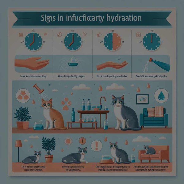 Quels sont les signes d'une hydratation insuffisante chez le chat et comment y remédier ?